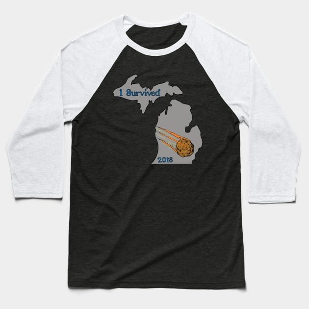 Michigan Meteor 2018 Baseball T-Shirt by DrizzyRizzle